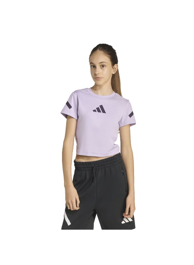 Adidas Jg Z.N.E Baby T Purple T-Shirt (Short Sleeve) T-Shirts For Kids - Image 1
